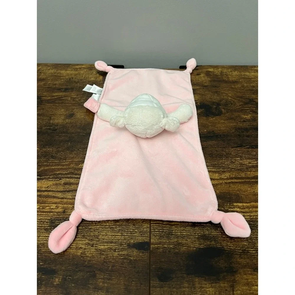 Carter's Pink Lamb Rattle Blanket with Pacifier Holder Lovey
